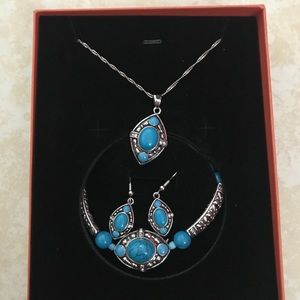 Turquoise jewelry set